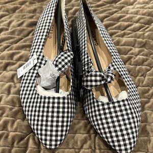 Torrid Black and White Checkered Flats